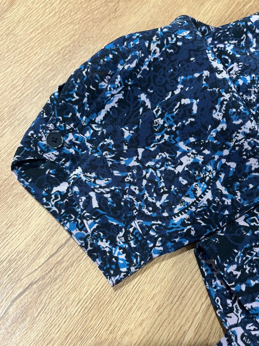 Rebecca Taylor Silk Long Sleeve Blouse in Navy, Size 8 - Picture 8 of 11